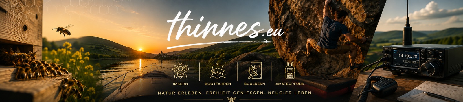 thinnes.eu – Imkern, Bootfahren, Bouldern, Amateurfunk